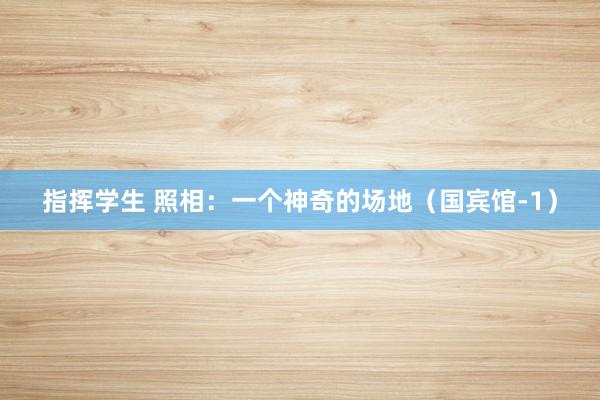 指挥学生 照相：一个神奇的场地（国宾馆-1）