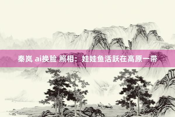 秦岚 ai换脸 照相：娃娃鱼活跃在高原一带